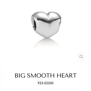 Big Smooth Heart Charm